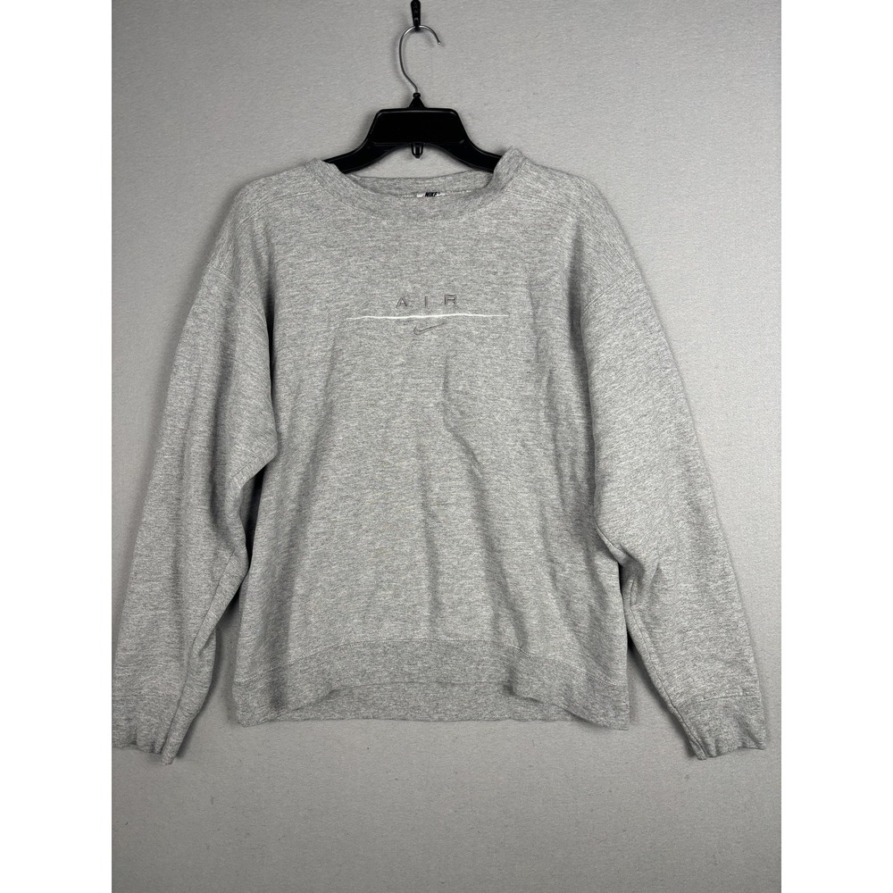 Vintage Nike Air Sweatshirt Mens Small Gray Crewneck Pullover Made USA 90s